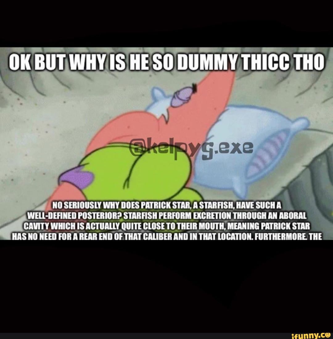 OK BUT WHY IS HESO DUMMY THICC THO NO SERIOUSLY WHY DOES PATRICK STAR