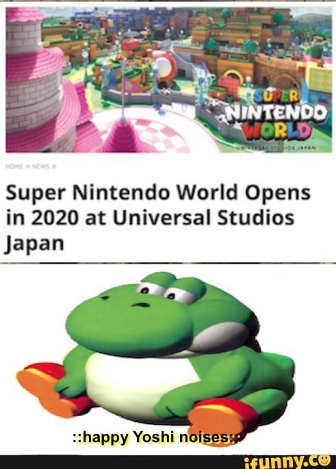 Super Nintendo World Opens
in 2020 at Universal Studios
Japan