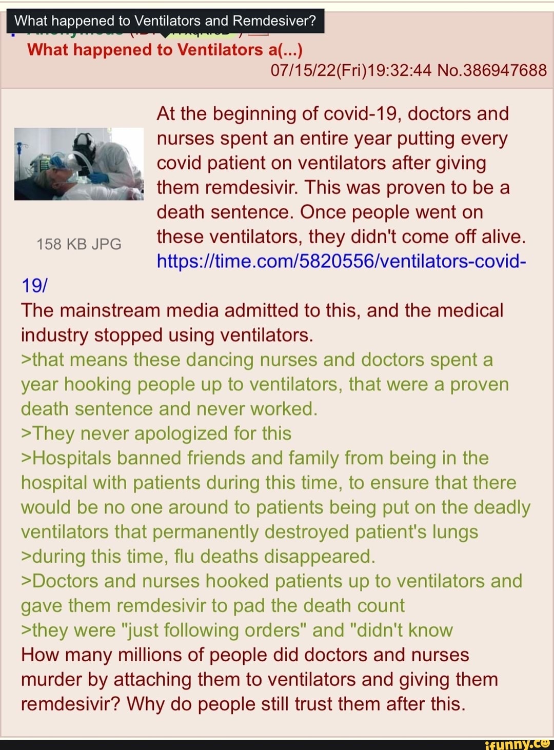 What happened to Ventilators and Remdesiver? What happened to