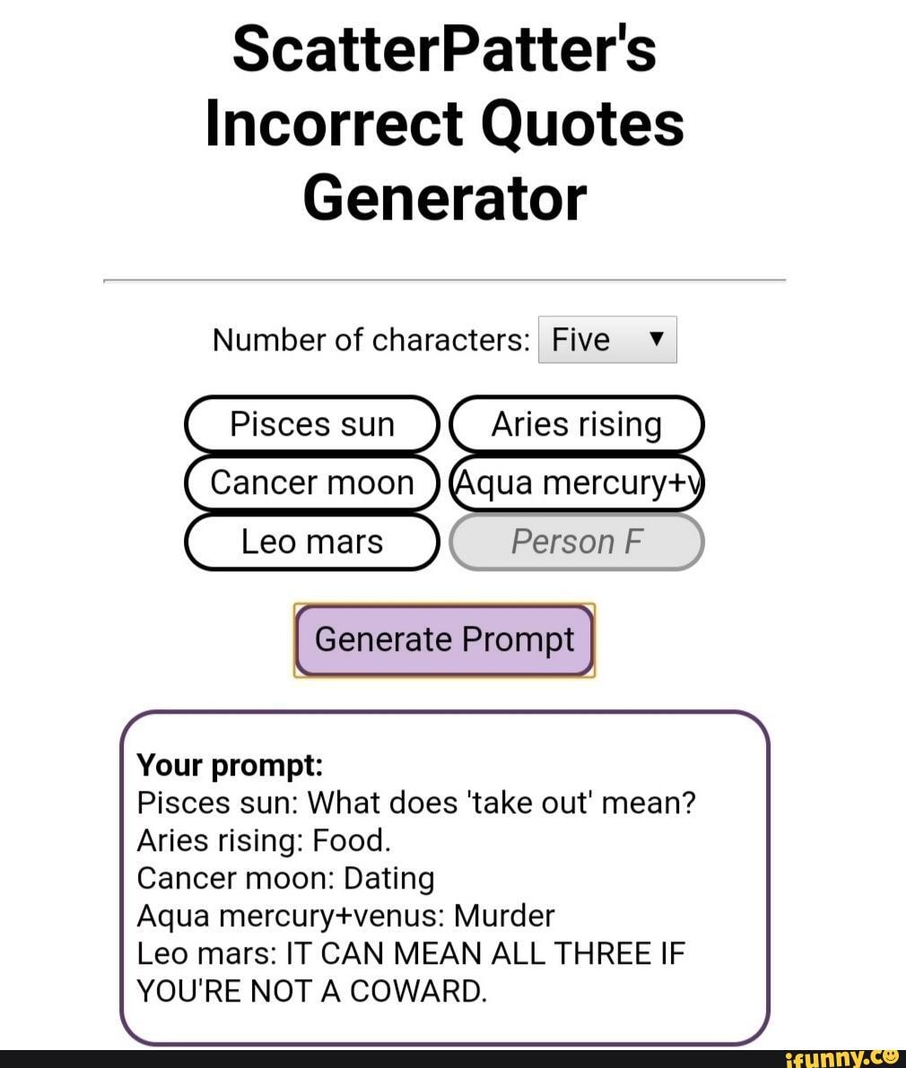 Chart quote - ScatterPatter's Incorrect Quotes Generator Number of ...