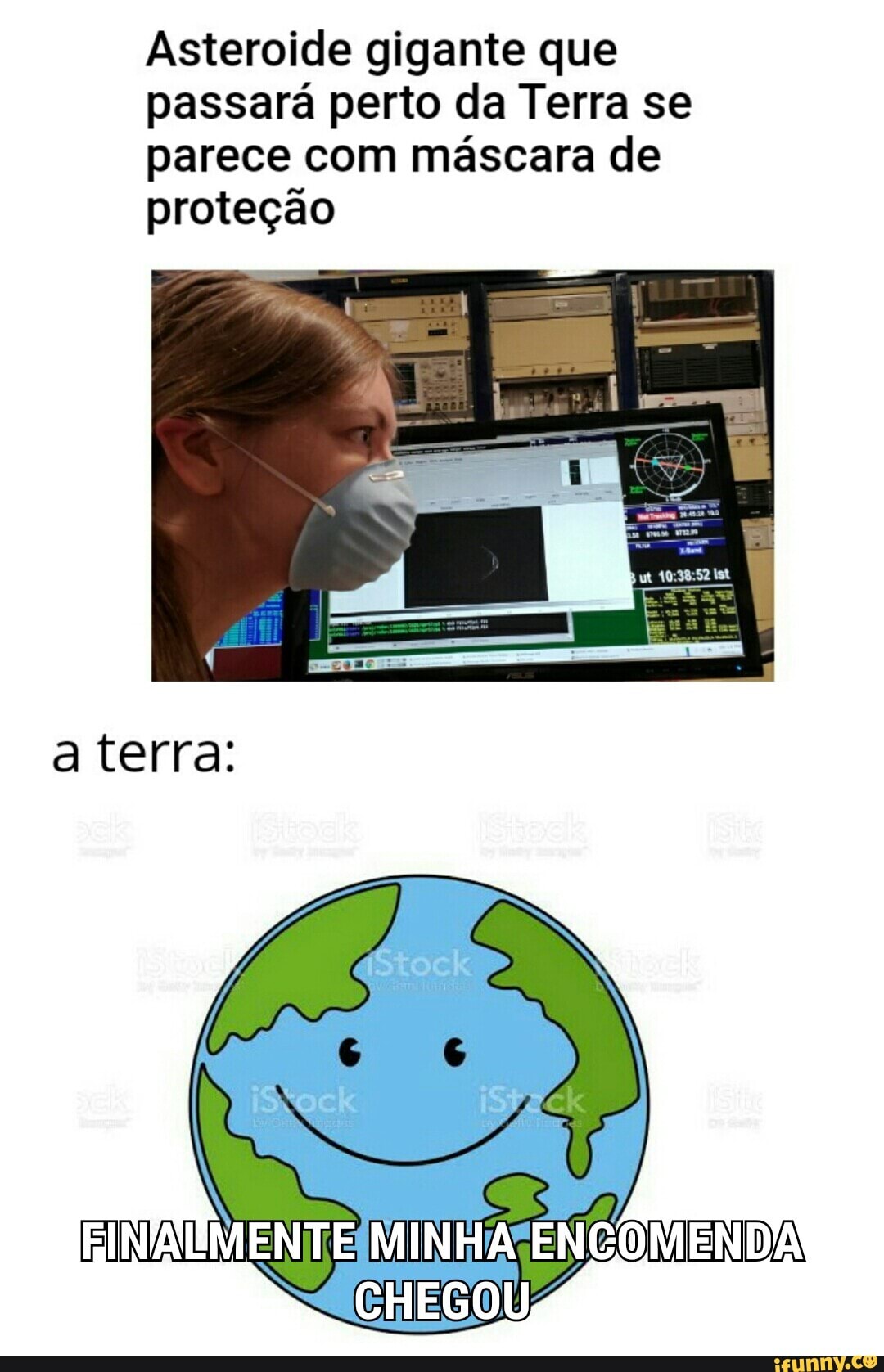 Asteroide gigante que passará perto da Terra se parece com máscara de proteção
a terra: