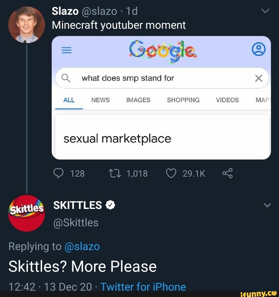 Slazo slazo Minecraft youtuber moment what does smp stand for x ALL