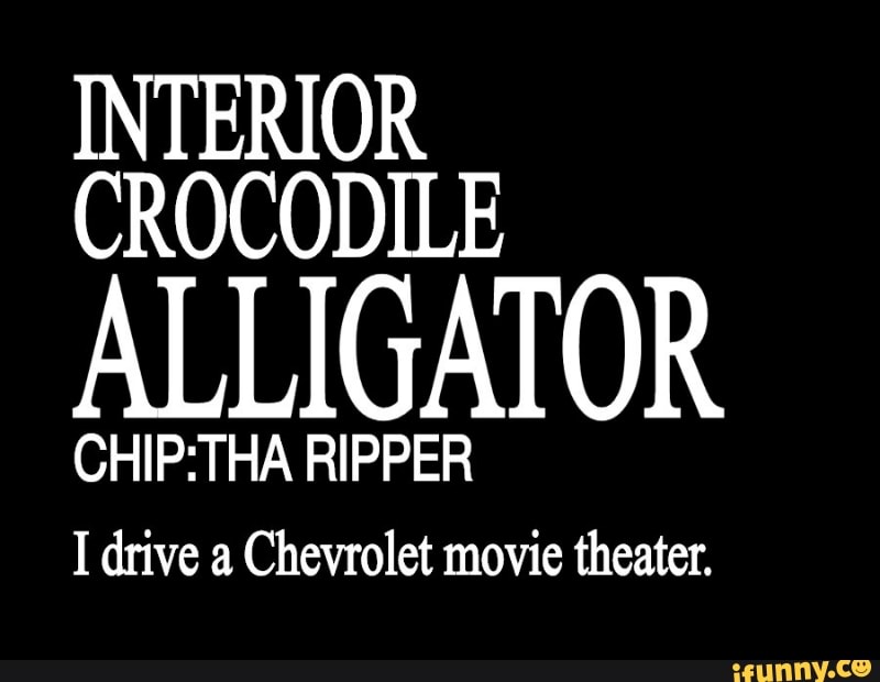 Interior Crocodile Alligator Chip Tha Ripper I Drive A