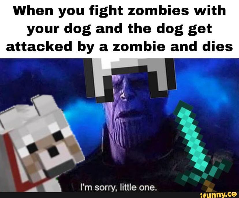 When you fight zombies with your dog and the dog get attacked by a