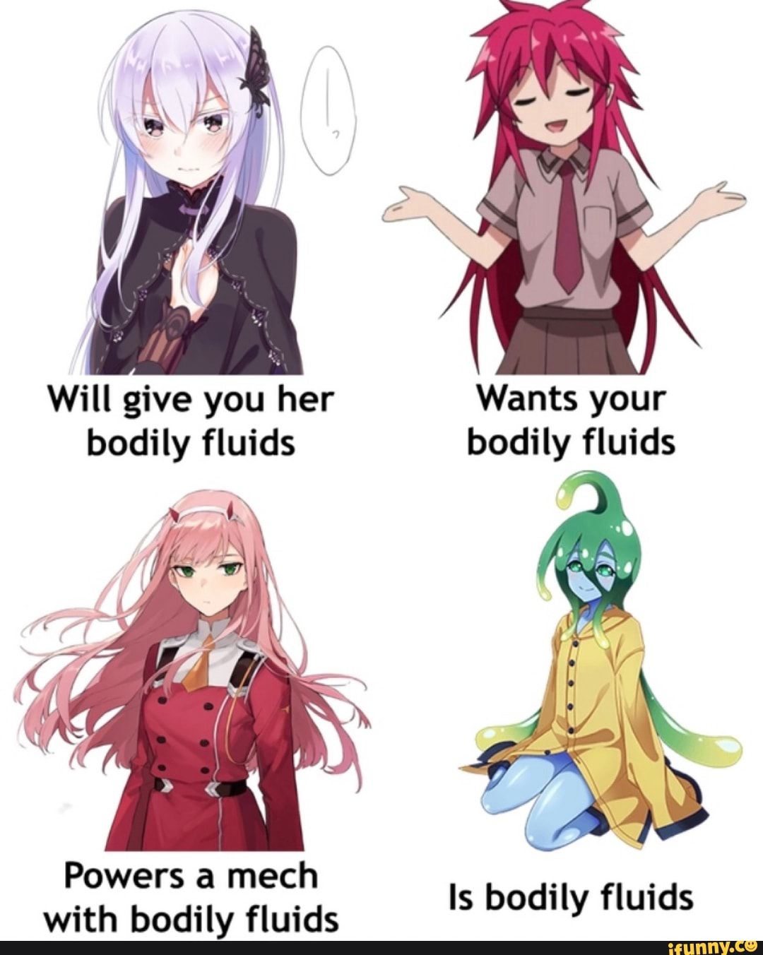 Will Give You Her Wants Your With Bodily Fluids Is Bodily Fluids Ifunny