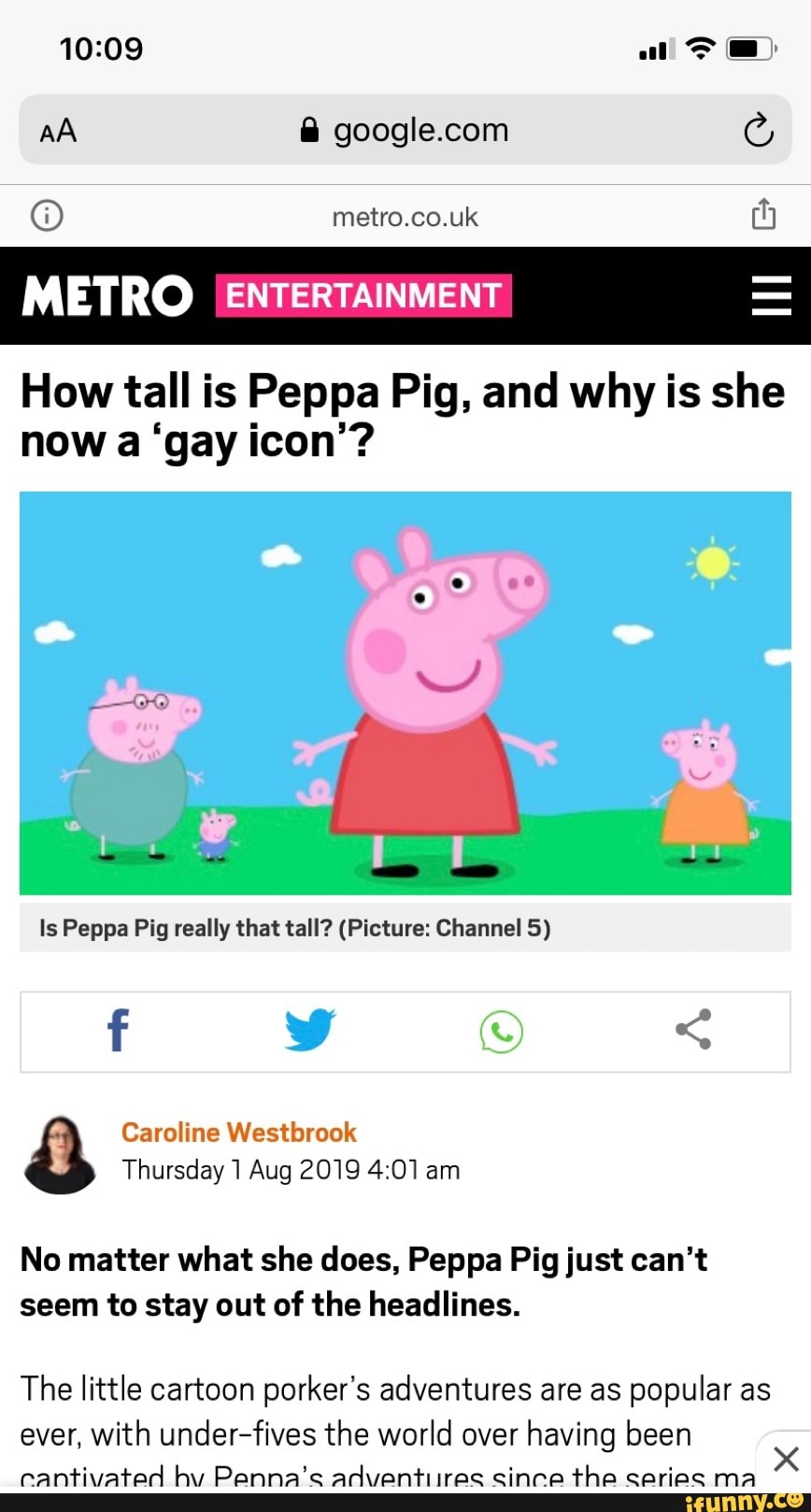 AA i google.com © METRO ENTERTAINMENT _ How tall is Peppa Pig, and why ...