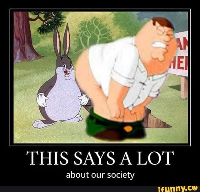 THIS SAYS A LOT
about our socie