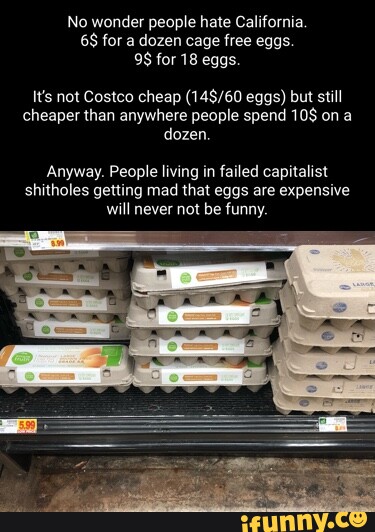 FINALLY FOUND A CARTON OF EGGS I CAN AFFORD! CAGE-FREE EGGS - iFunny Brazil