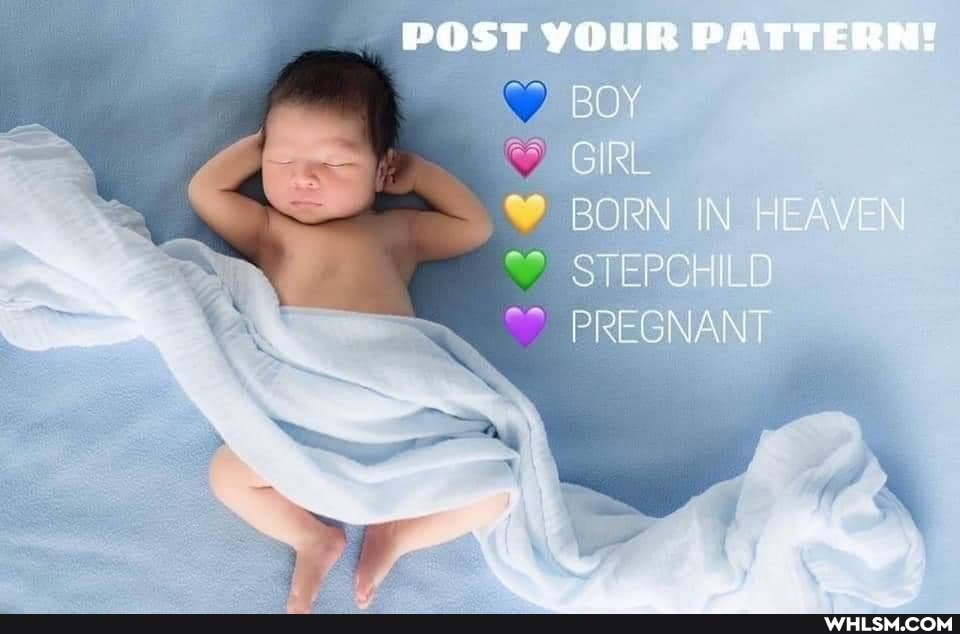 POST YOUR PATTERN!
BOY
GR
BORN
CPCH