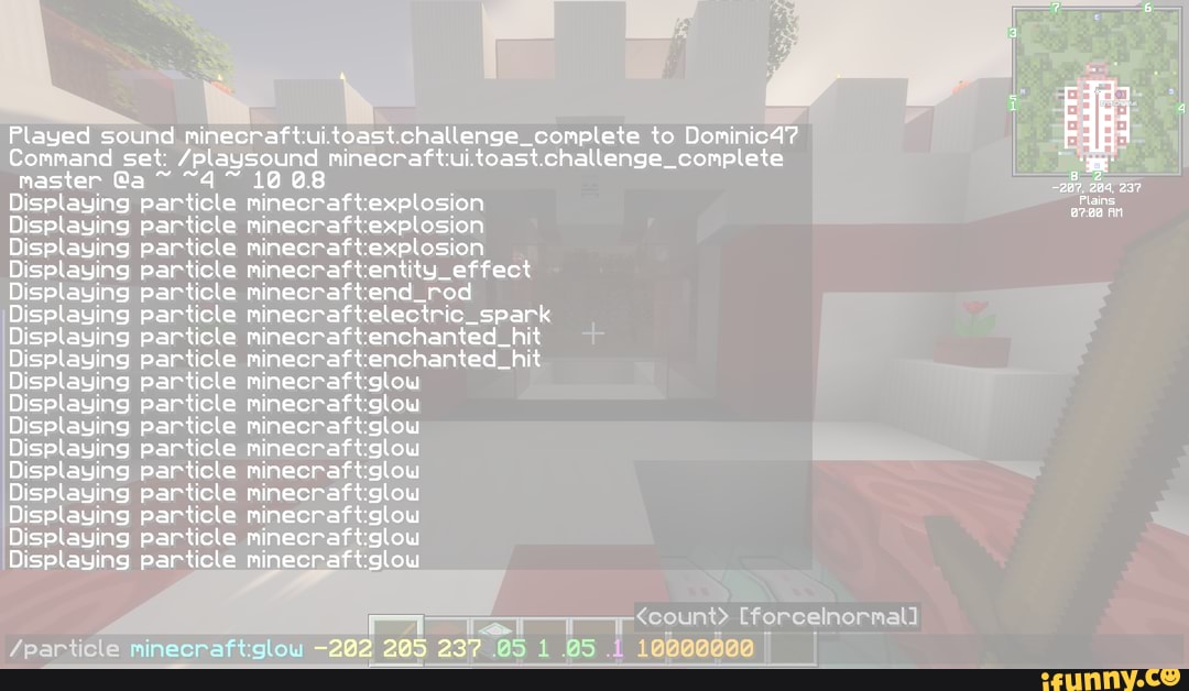 Command Set Playsound Played Sound Minecraftui Toast Challenge Complete To Dominic4 Raftexplosion Raftexplosion Minecraftentity Effect Raftend Rod Raftelectric Seark Raftenchanted Hit Raftenchanted Hit Raft Glow Raftglow Paftglow Raftglow Raftglow