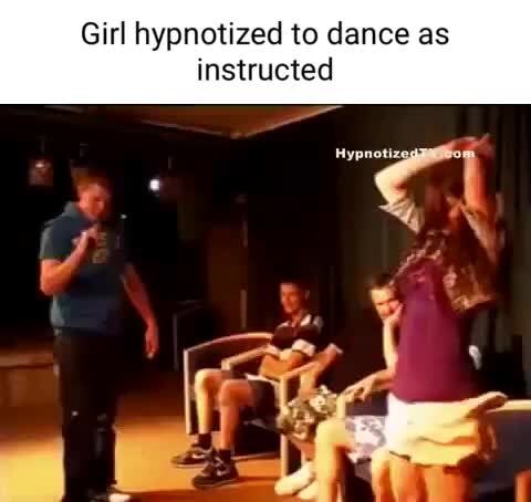 Girl hypnotized to dance as instructed Hypnotizs ty - )