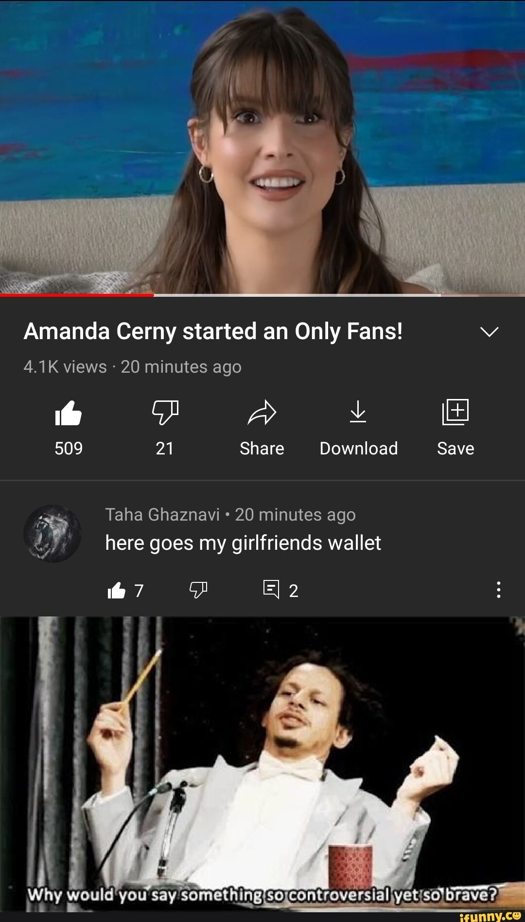 Amanda Cerny Only Fans Amanda Cerny started an Only Fans! 4.1K views - 20 minutes ago 509 21 Share  Download