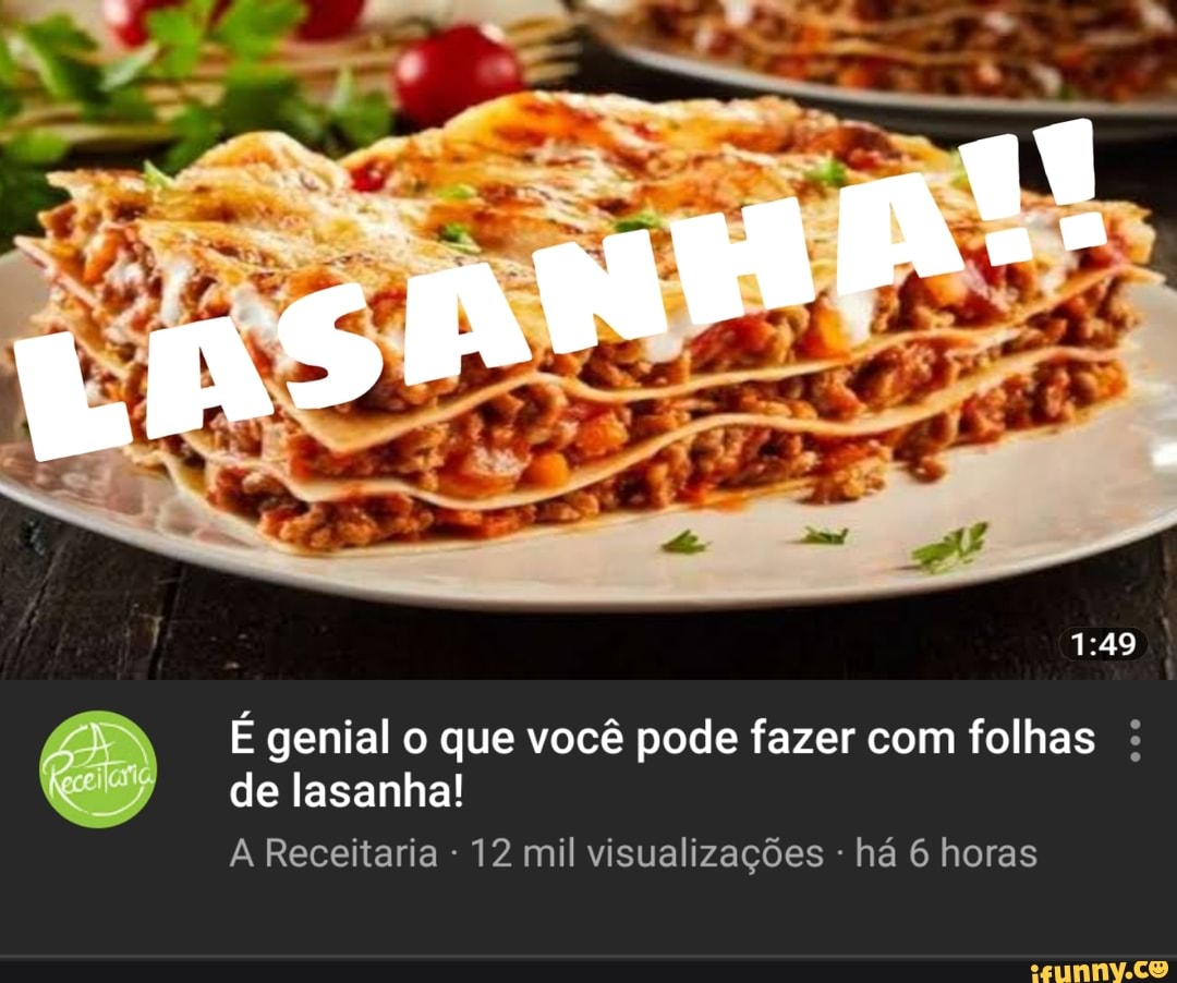 de lasanha!
A Receitaria 12 mil visualizações há 6 horas
CA É genial o que você pode fazer com folhas