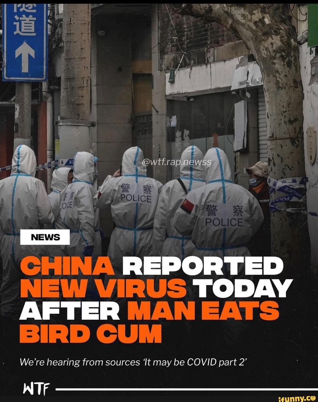 Man eats bird cum new virus