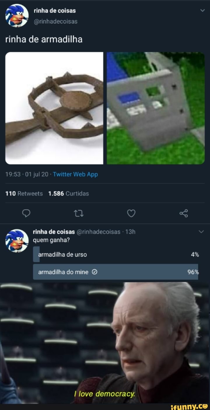 I love democracy.