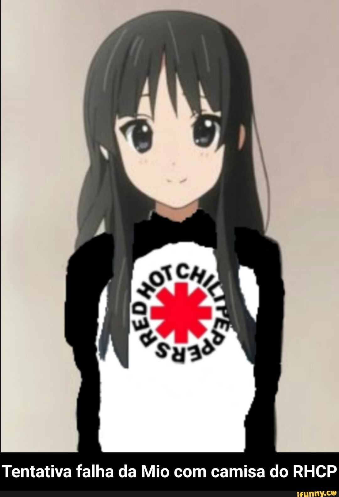 Tentativa falha da Mio com camisa do RHCP - Tentativa falha da Mio com camisa do RHCP