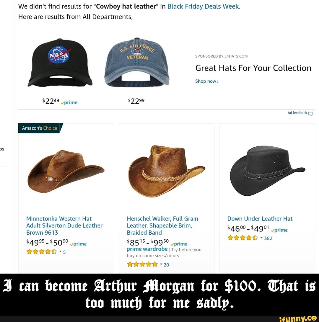 Get Arthur Morgan Hat Pics