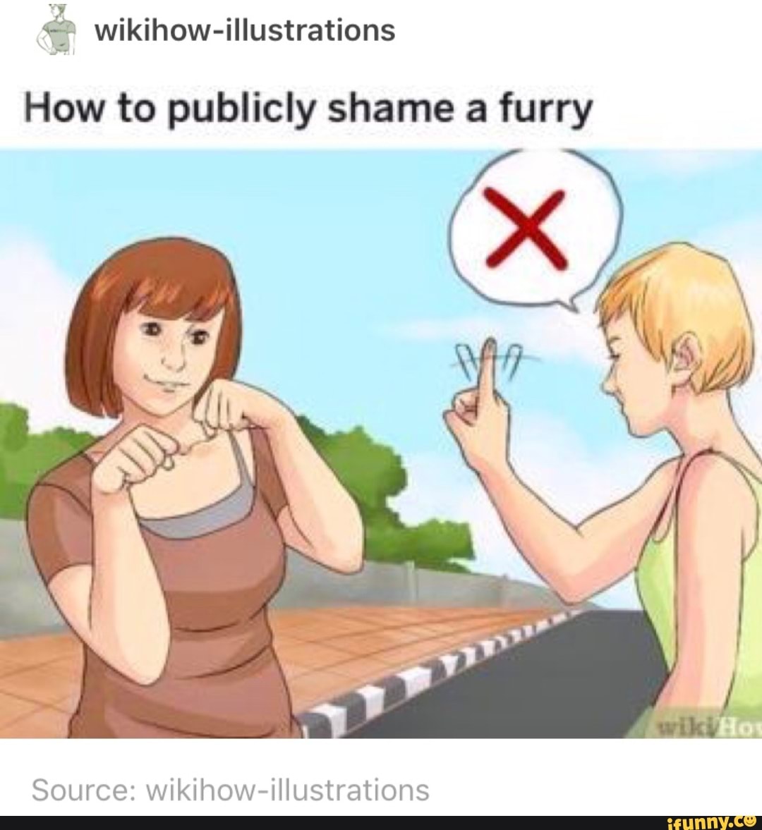 A Wikihow Illustrations How To Publicly Shame A Furry Source