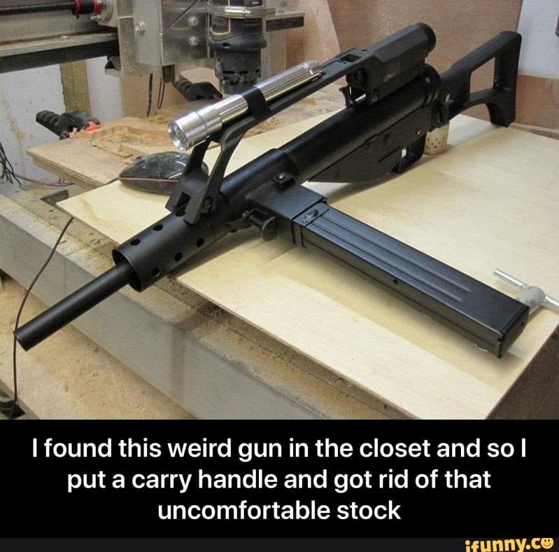 weird stock photo gun