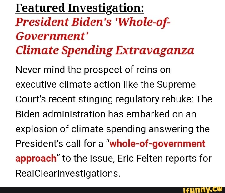 Featured Investigation: President Biden's 'Whole-of- Government ...