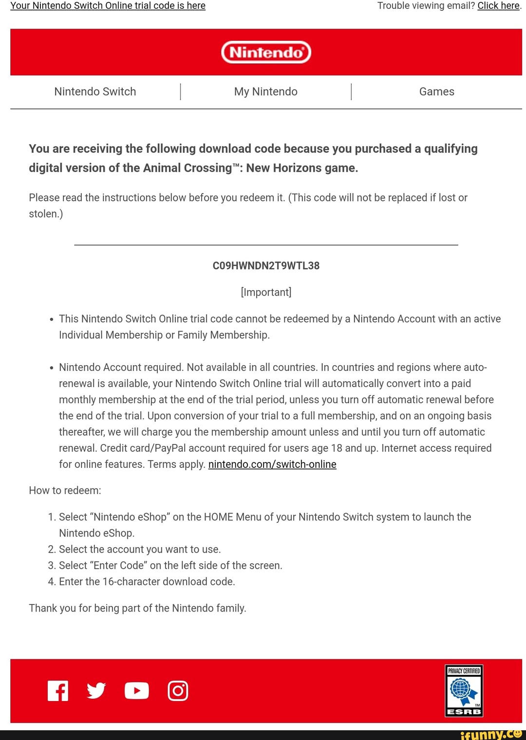 Nintendo eShop Code - Redeem Guide 