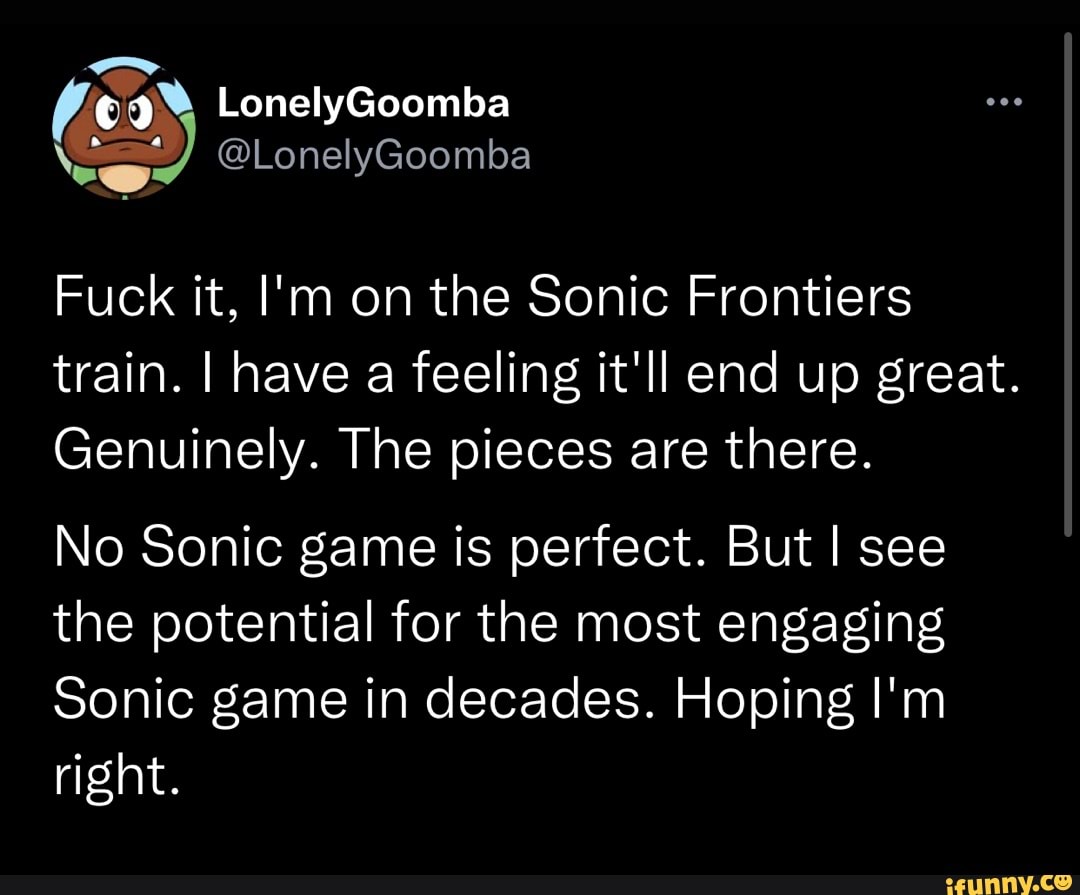 LonelyGoomba @LonelyGoomba Sh Nintendo fans not posting that