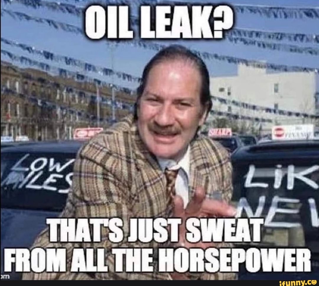 oil-leak-4-that-s-just-sweat-from-all-the-horsepower-ifunny