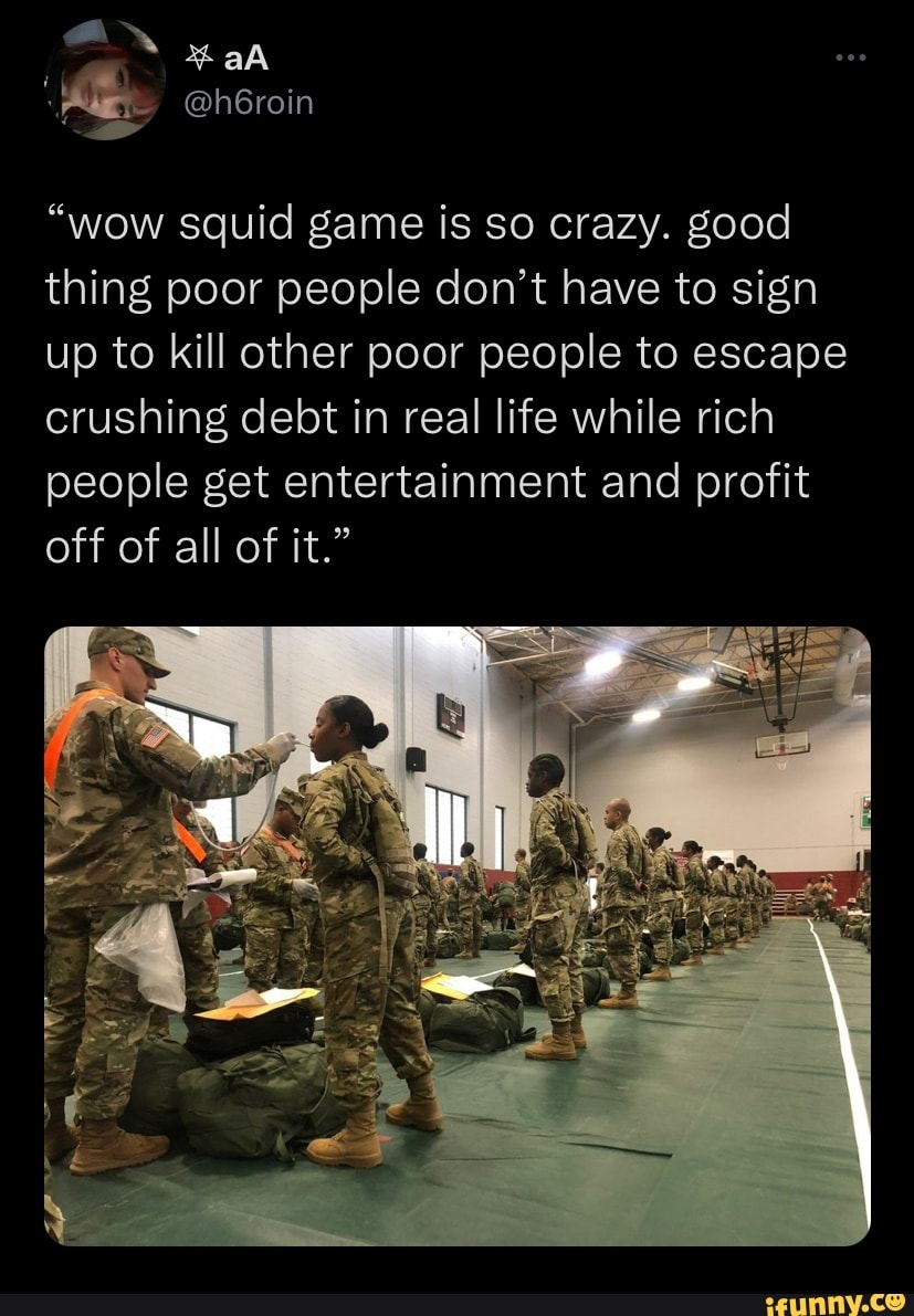 Wow Squid Game Is So Crazy Good Thing Poor People Don T Have To Sign