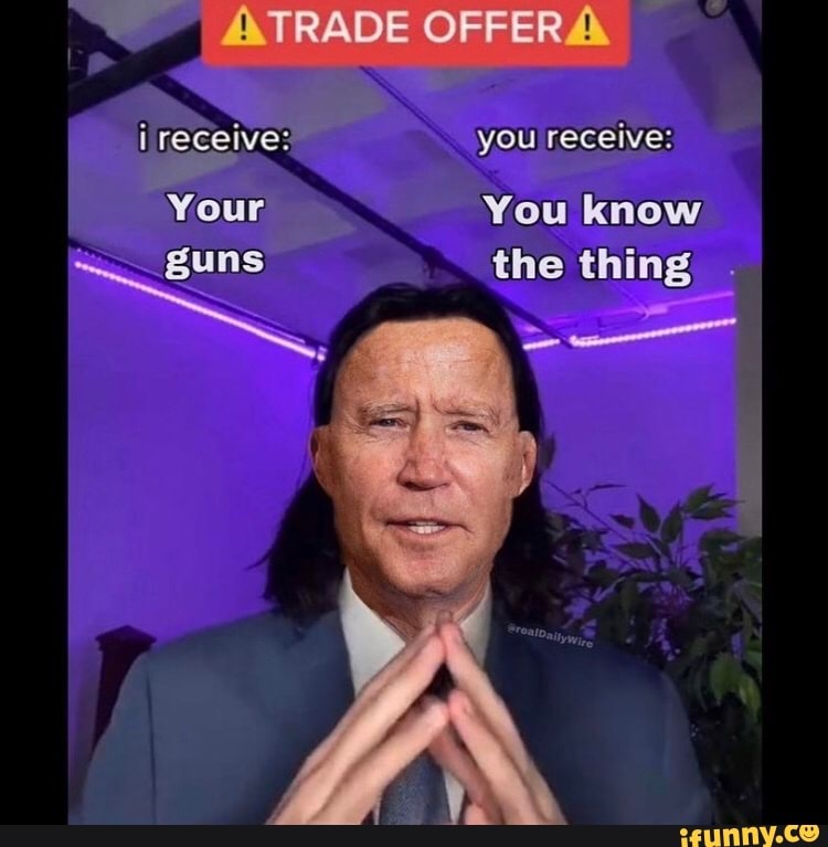 ATRADE OFFERA\
you receive:
You know
Your the thing
