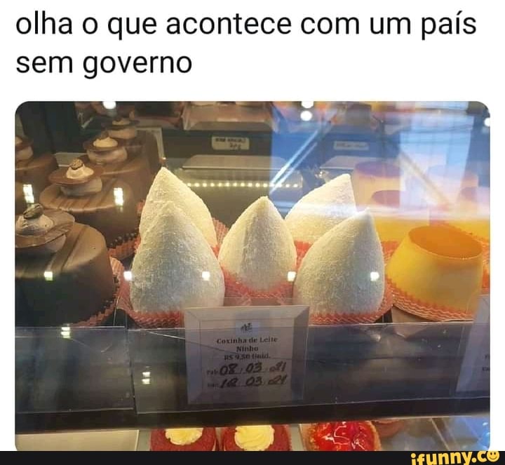 olha o que acontece com um país sem governo