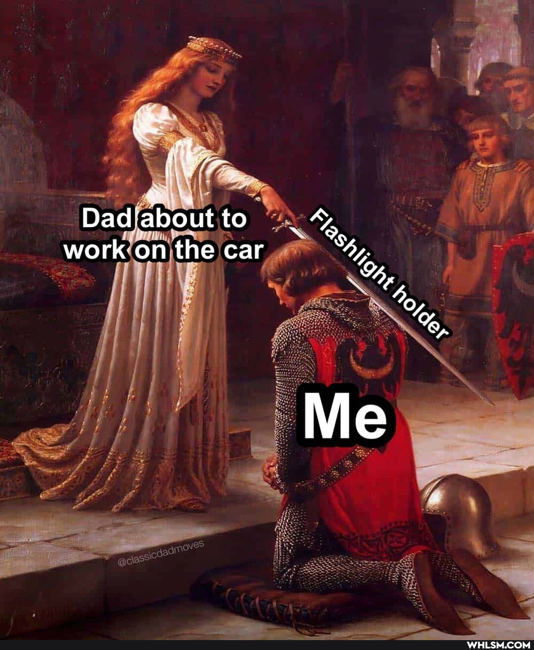 Dad about to work on the car
I %
Vie