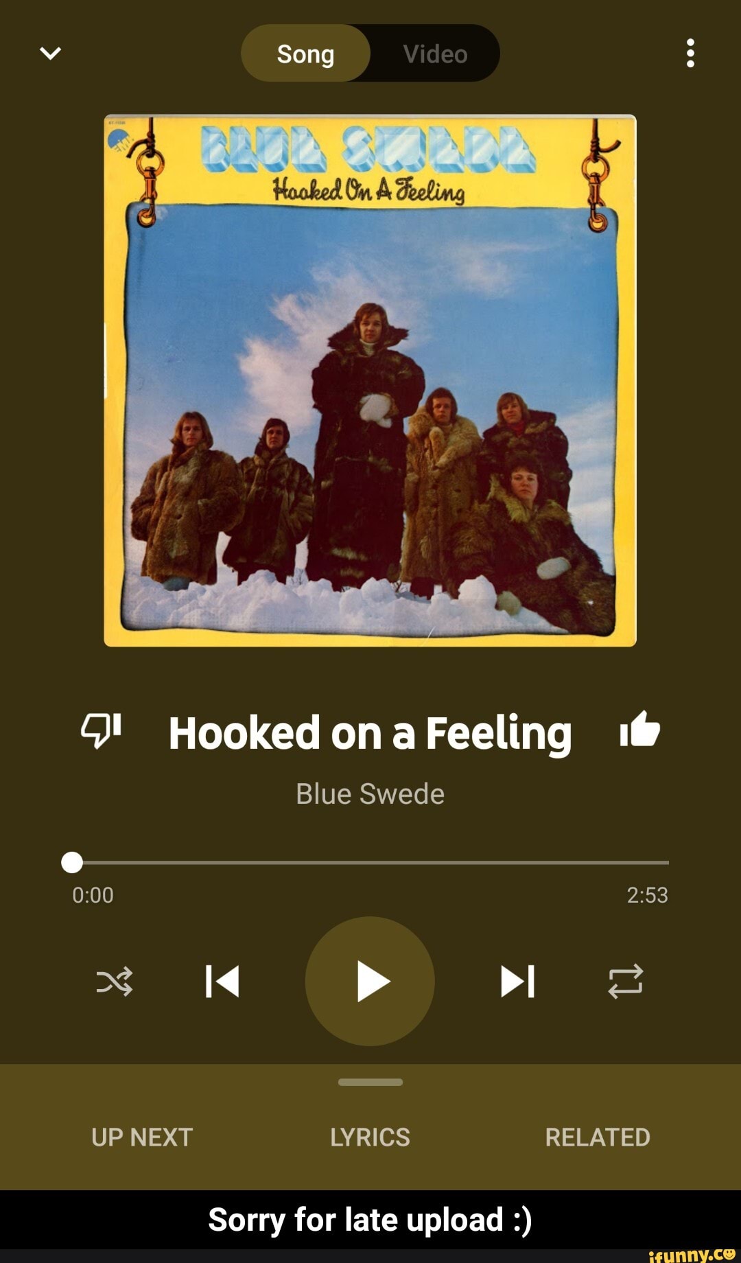 Song Video Hooked Feeling Blue Swede UP NEXT RELATED Sorry for upload Sorry for late upload :) )