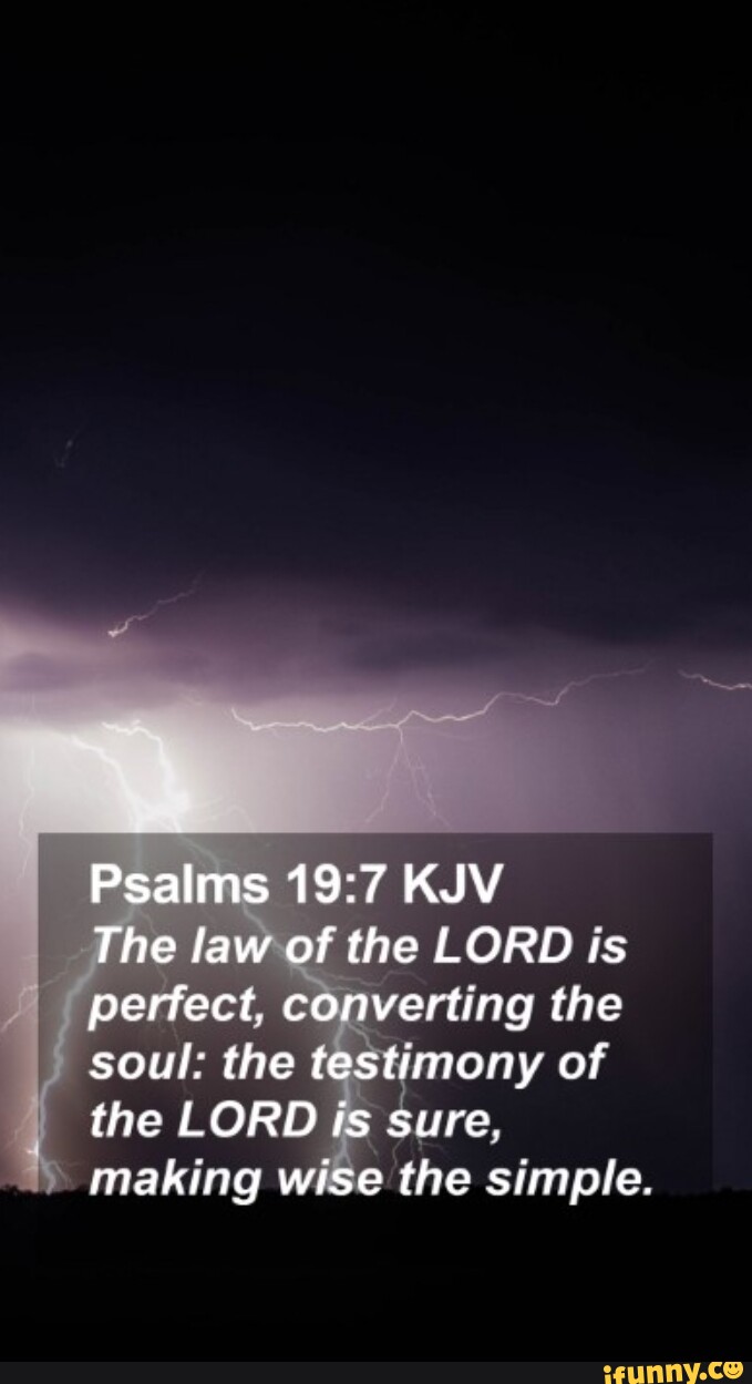 Psalms The law of the LORD is I perfect, converting the soul: the ...