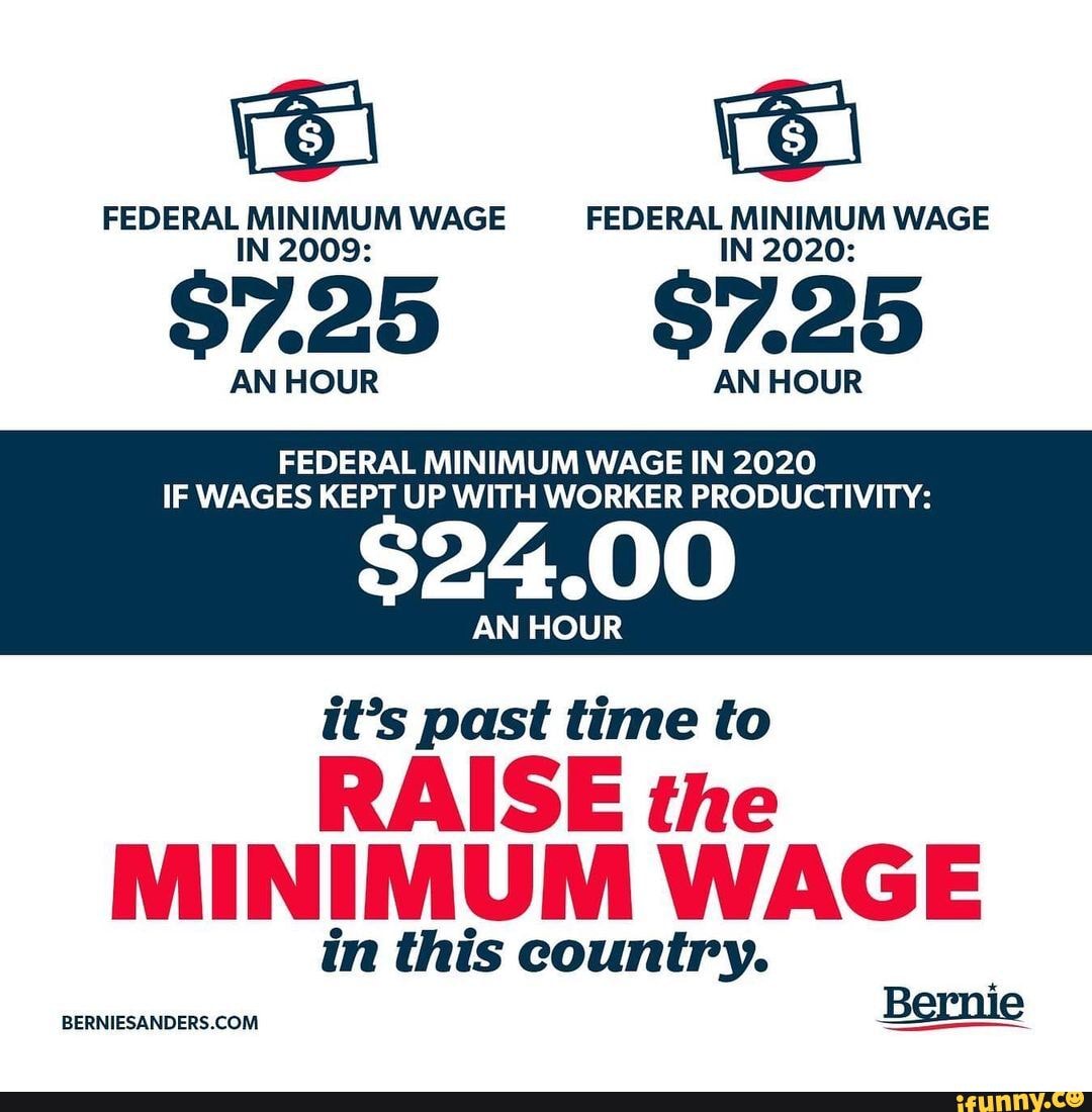 WAGE AN OUR AN HOUR FEDERAL MINIMUM WAGE IN 2020 IF WAGES KEPT UP WITH ...