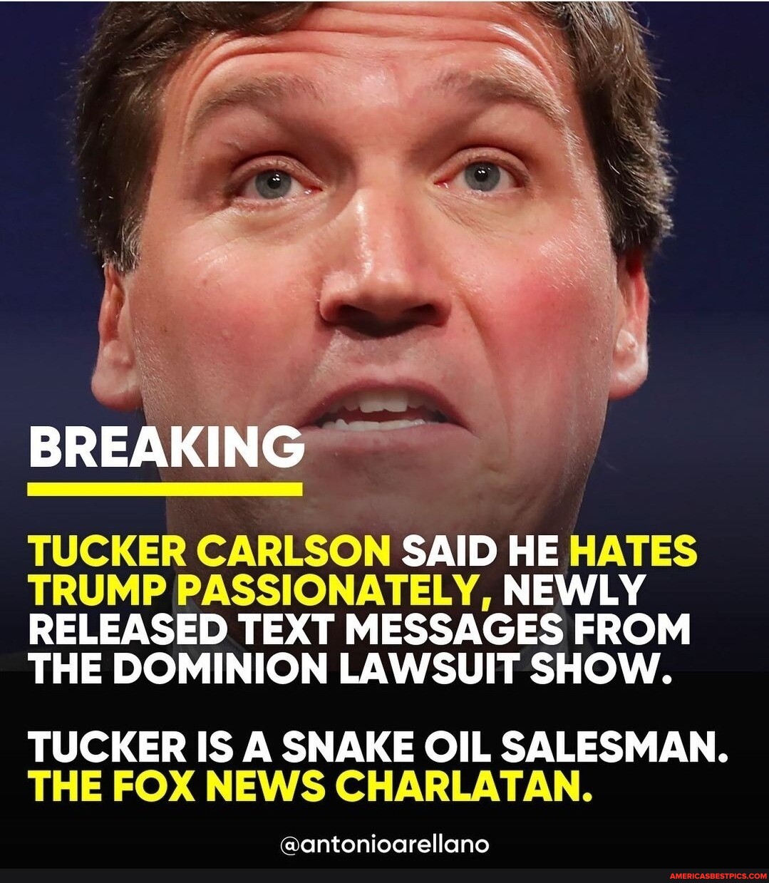 BREAKING TUCKER CARLSON SAID HE HATES TRUMP PASSIONATELY, NEWLY ...