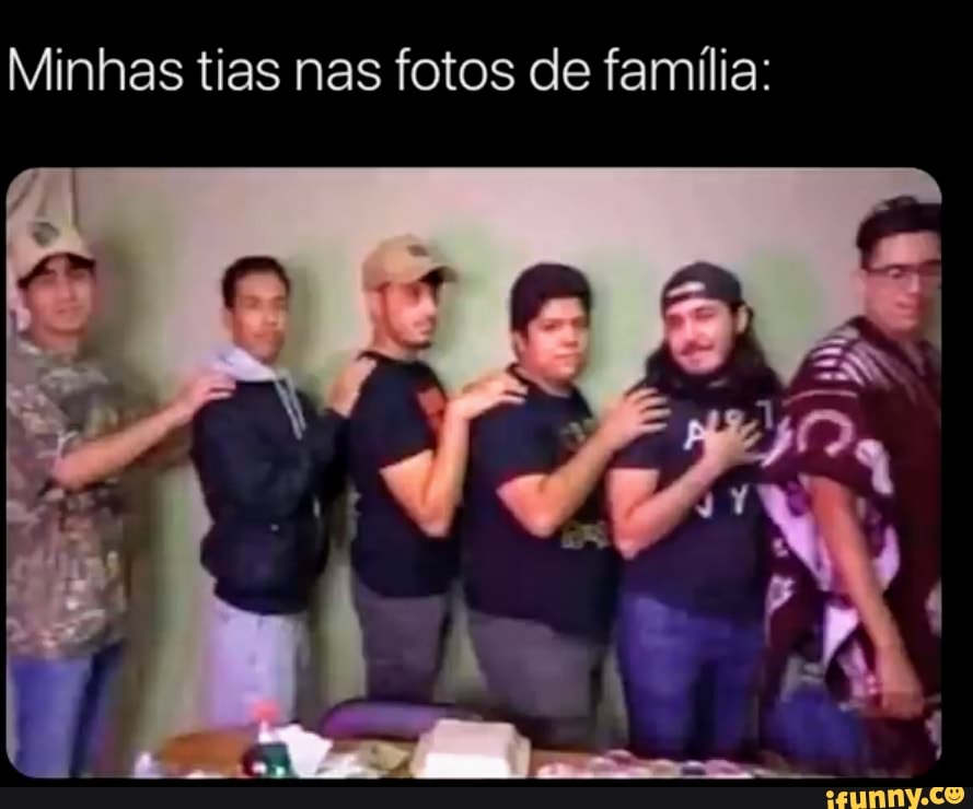 Minhas tias nas fotos de família: