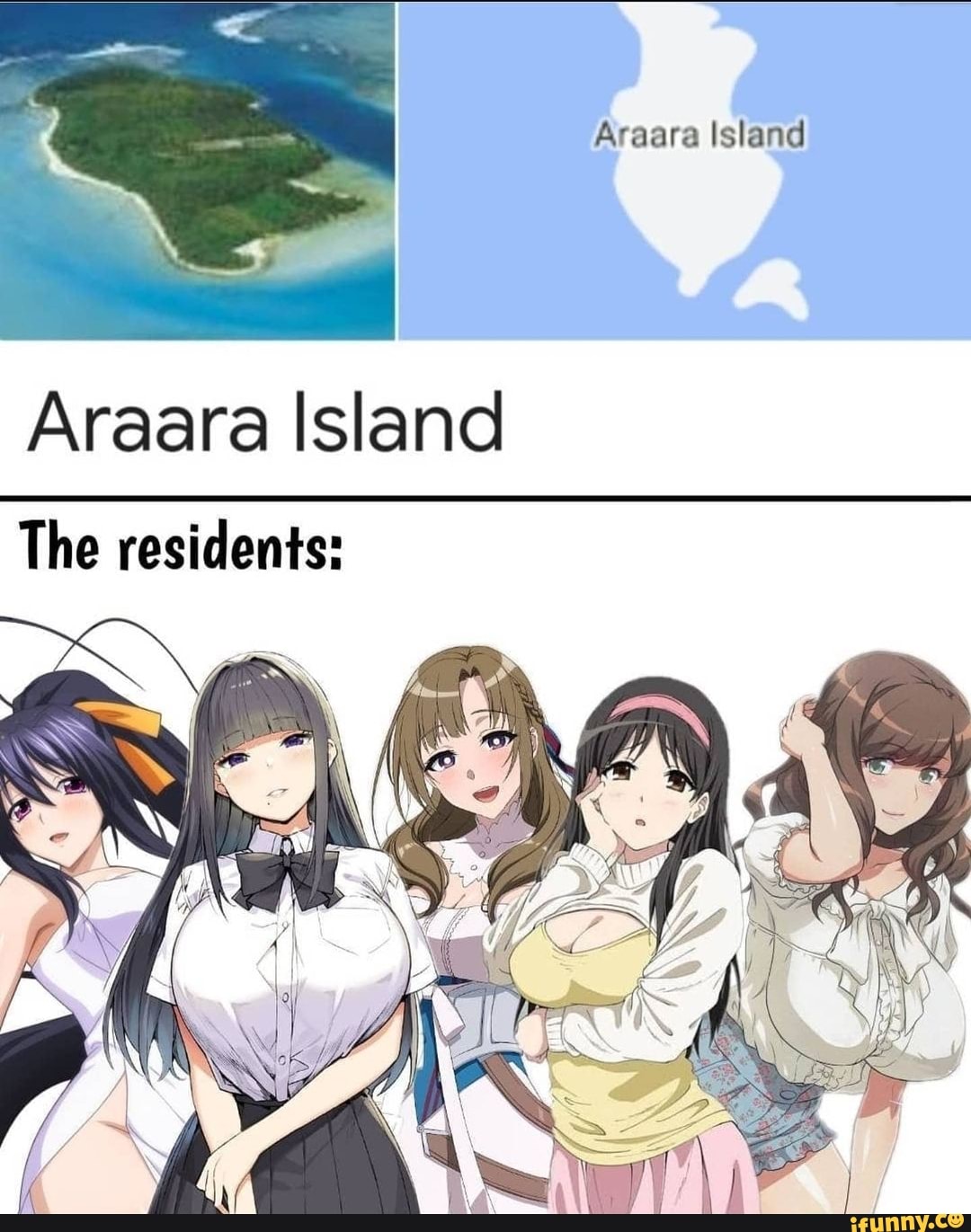 Fru kande sko Ara ara Island Araara Island The residents: - )