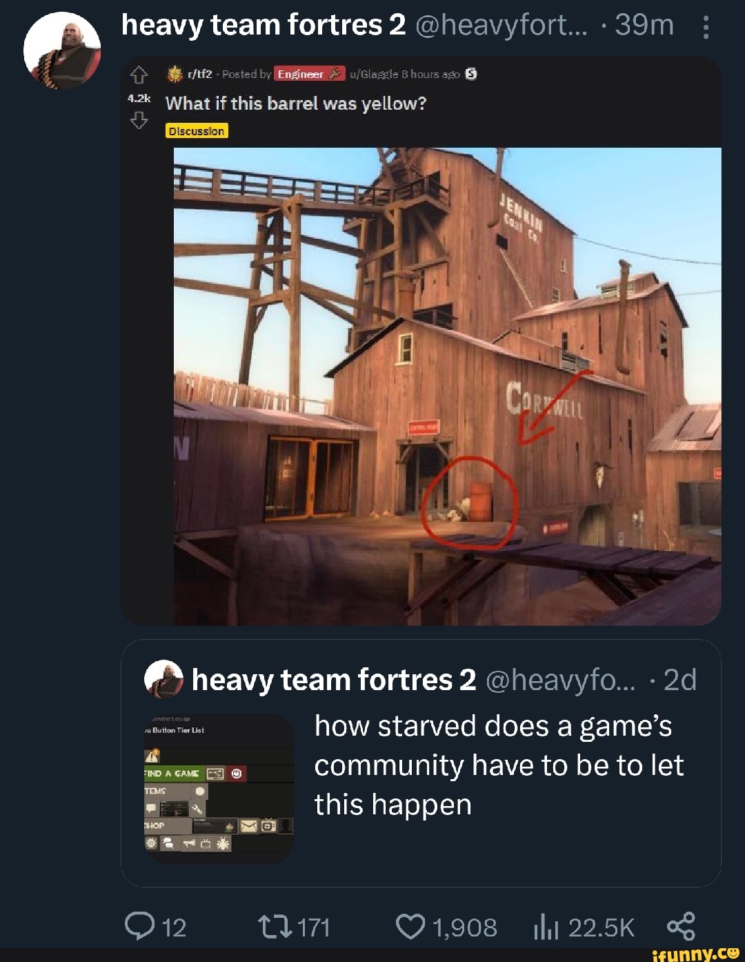Heavy team fortres 2 @heavyfort... itf - Posted by 8 hours ago & What ...