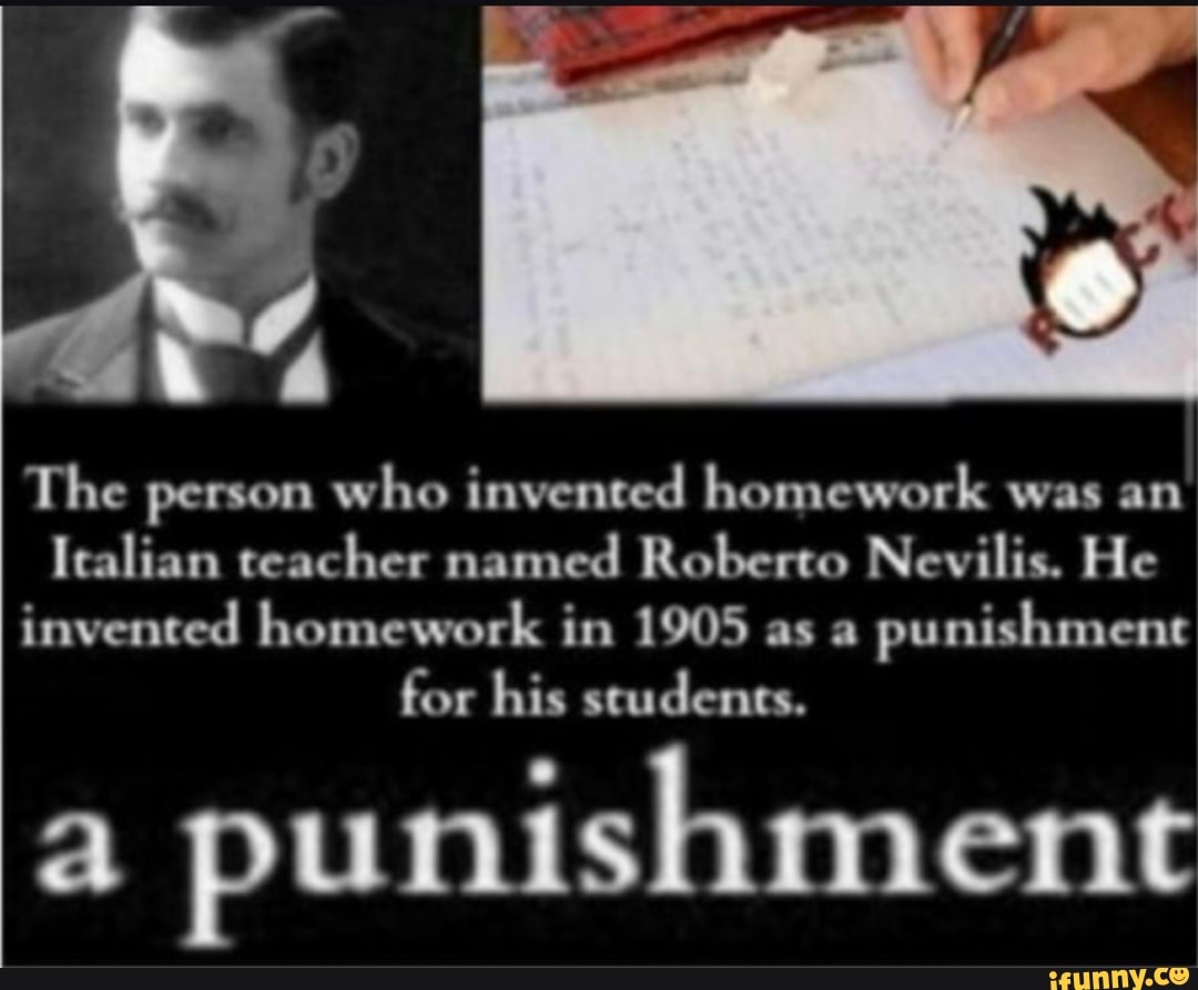 is the person who invented homework dead