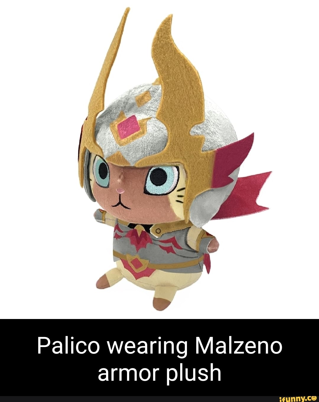 Palico Wearing Malzeno Armor Plush - Ifunny