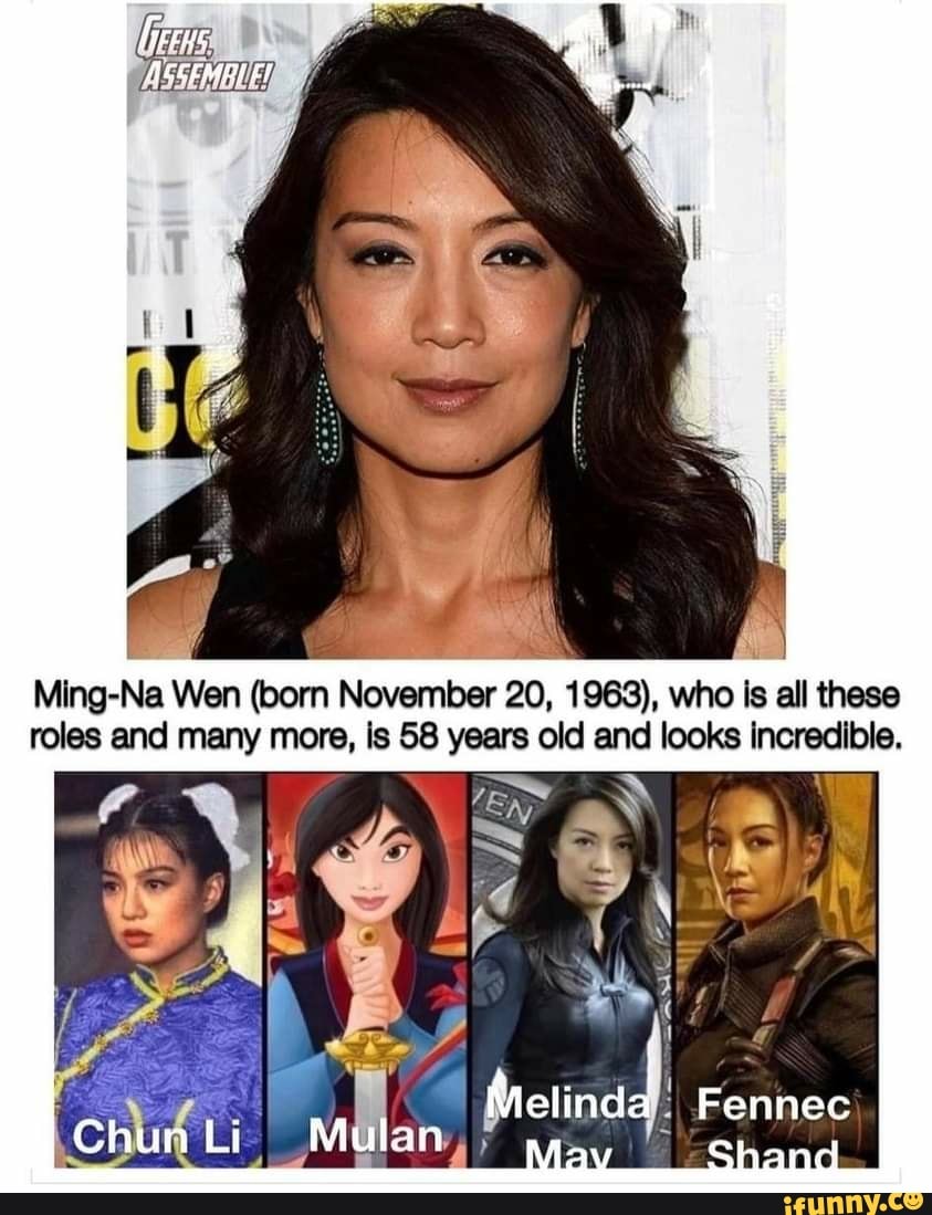 Ming Na Wen Born November 20 1963 Who Is All These Roles And Many More Is 58 Years Old And
