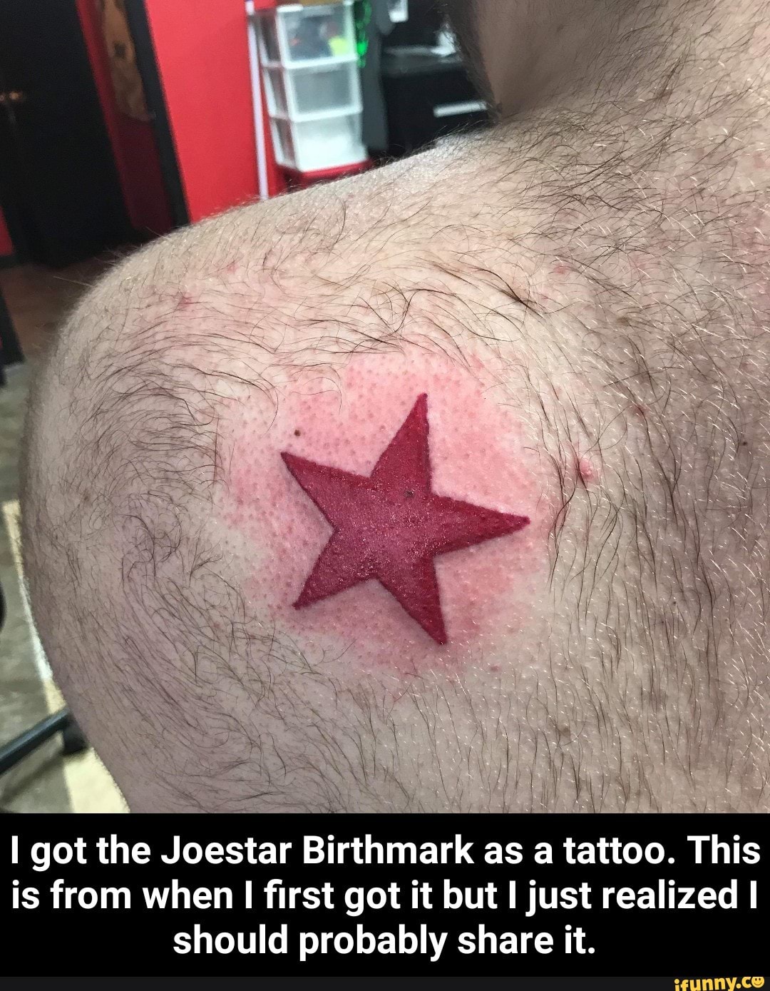 I Got The Joestar Birthmark As A Tattoo This Is From When I ﬁrst Got It But Ljust Realized I 5232