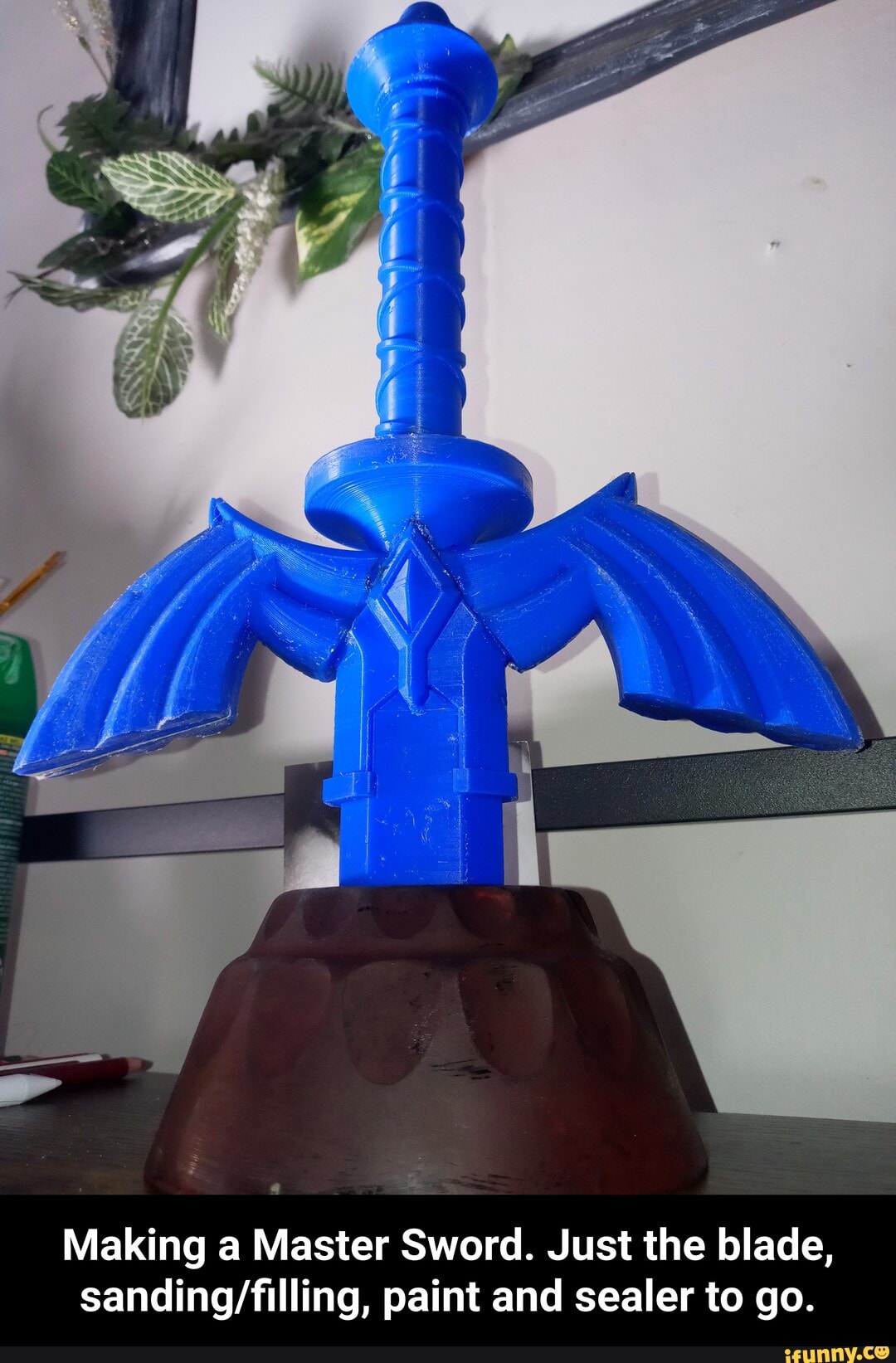 SS---
Making a Master Sword. Just the blade, paint and sealer to go. - Making a Master Sword. Just the blade, sanding/filling, paint and sealer to go.