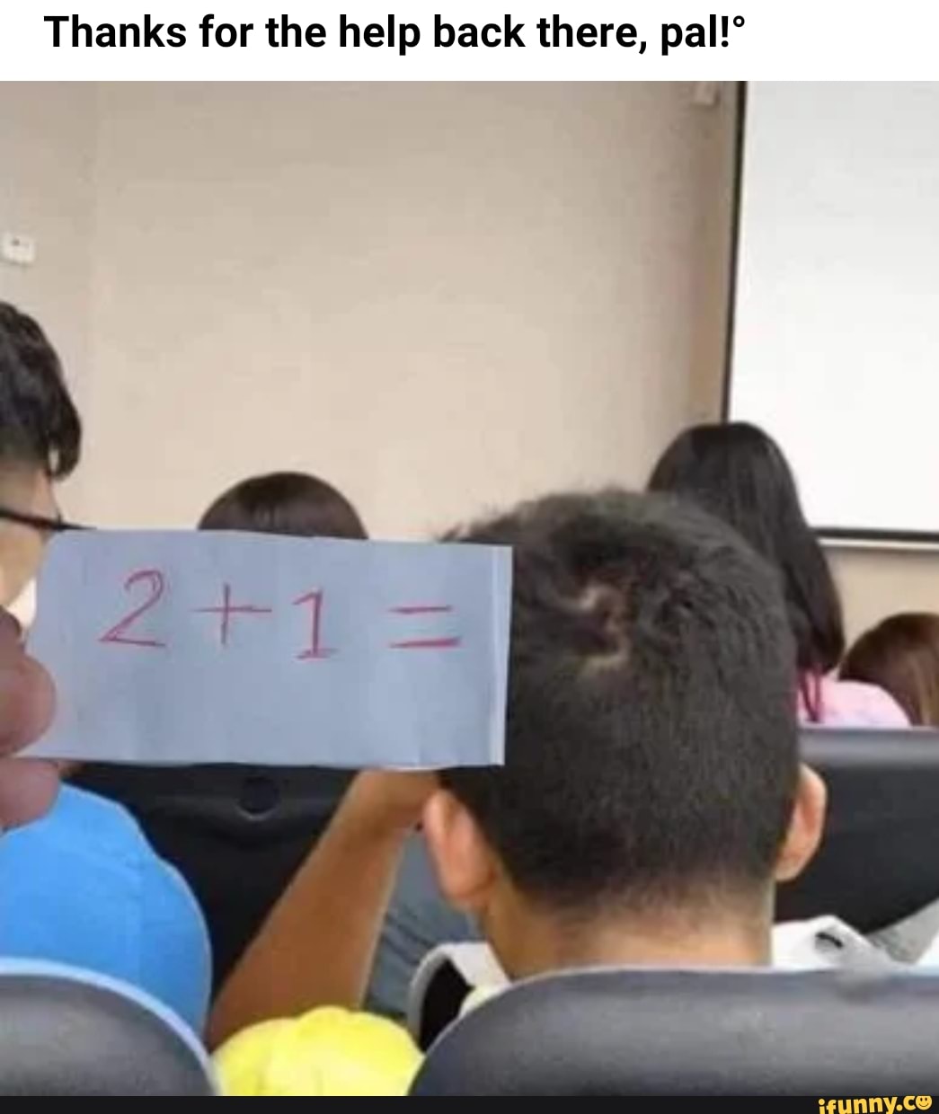Thanks for the help back there, pal!°