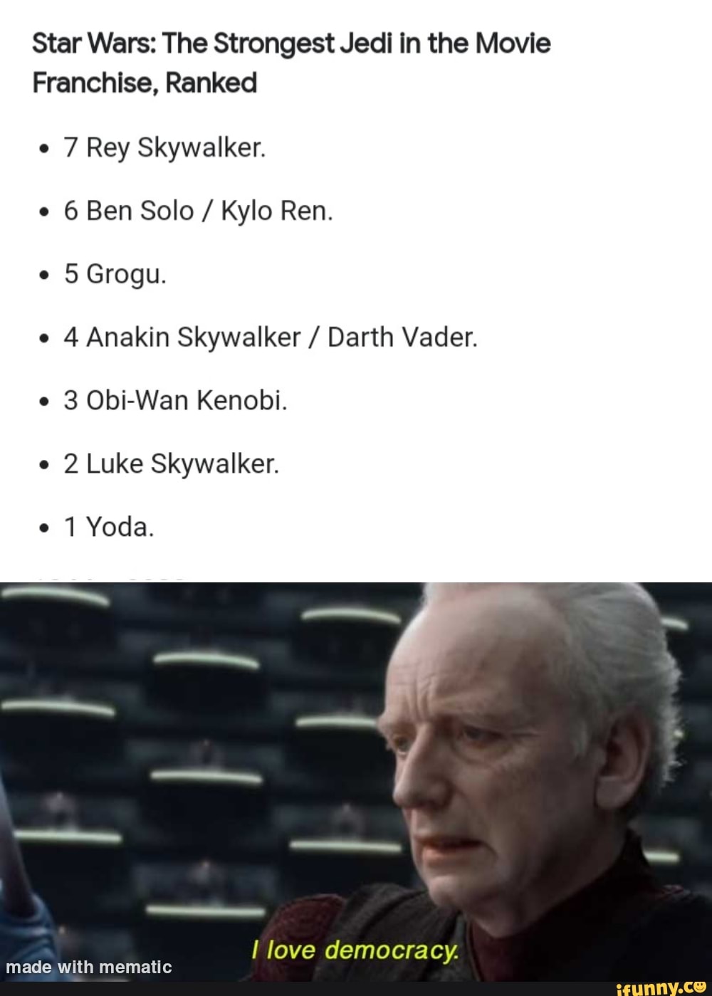 Star Wars The Strongest Jedi in the Movie Franchise, Ranked 7 Rey