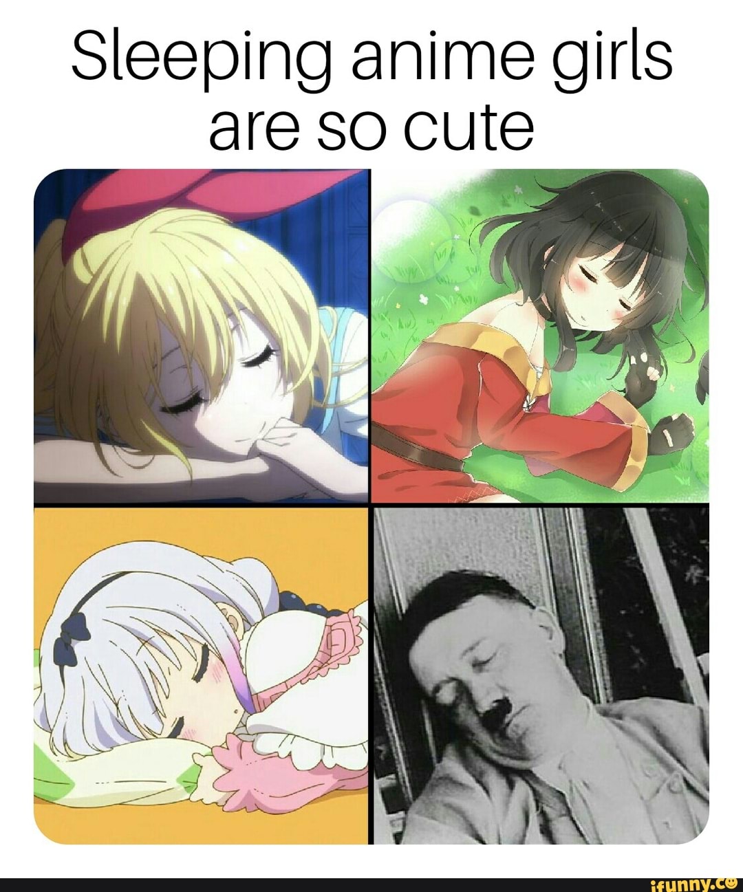 Sleeping anime girls are so cute 