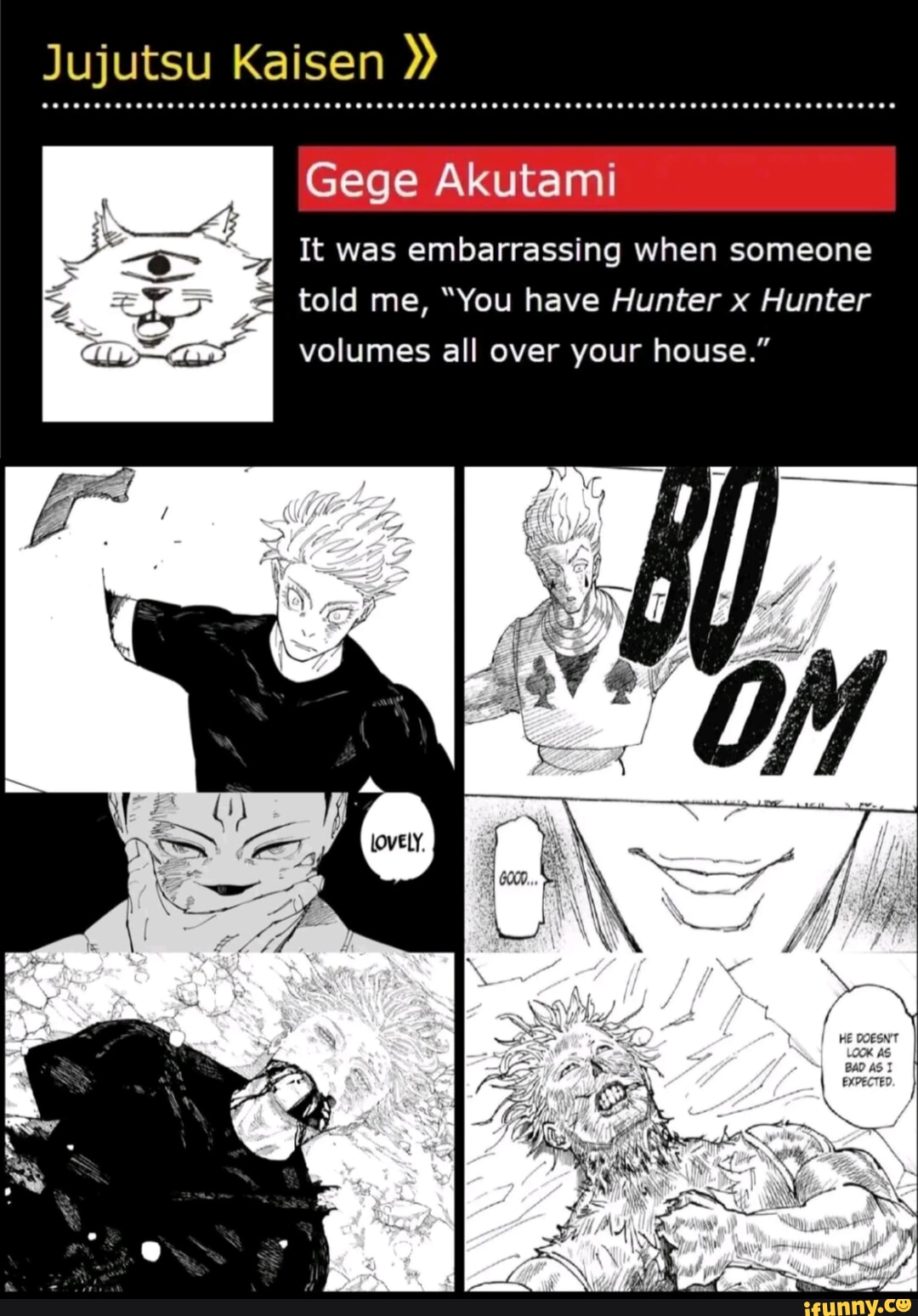 Jujutsu Kaisen Gege Akutami It Was Embarrassing When Someone Told Me ...