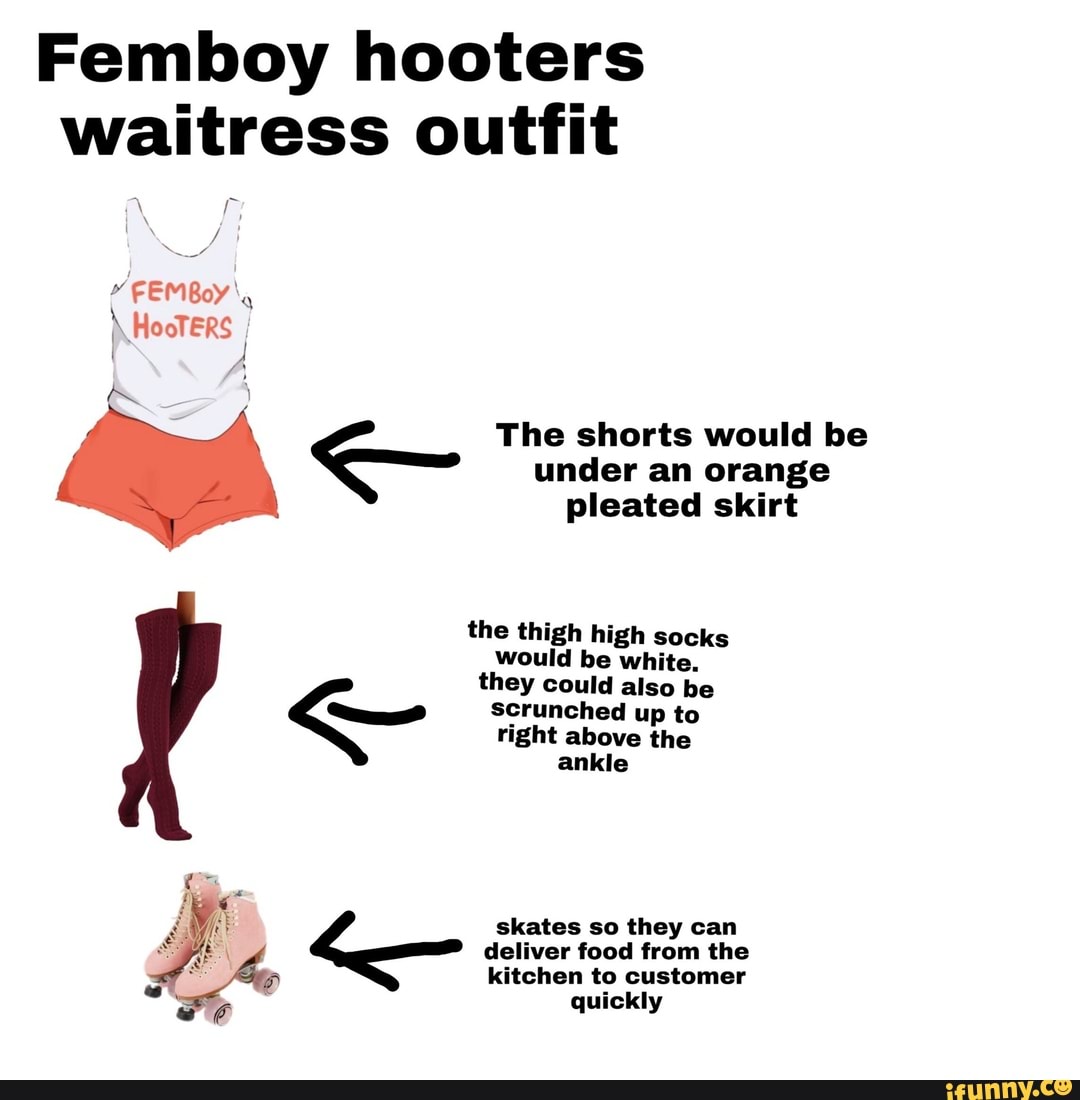 Femboy Hooters Short Pajamas How May I Serve You Femboy Clothes