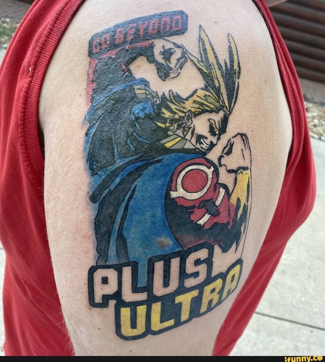 Got my new All Might Tattoo today. Big thanks to Nathan Church at Bleeding  Heart Tattoo. Absolutely great guy, and an awesome experience every time! -  