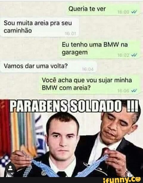 Queria te ver
Sou muita areia pra seu caminhão
Eu tenho uma BMW na garagem
Vamos dar uma volta?
Você acha que vou sujar minha
BMW com areia?